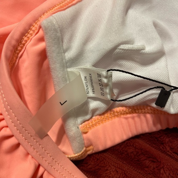 Peach Ruffle Halter Bikini Top - Picture 5 of 5